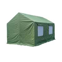 W0648 Portable military cotton canvas small wall army tent ridge pole tent