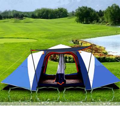 6 people large outdoor rain-proof camping tent traveling tent for holidays